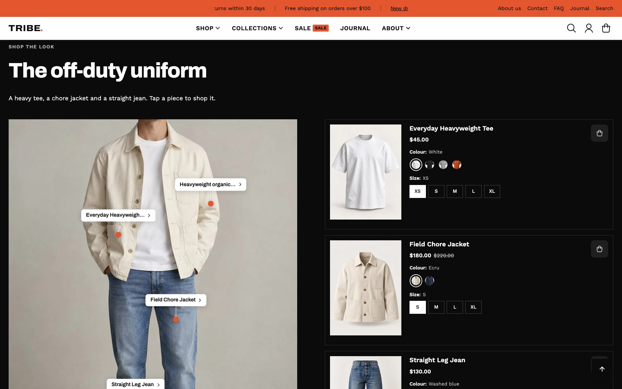 Shop the look in the Tribe preset